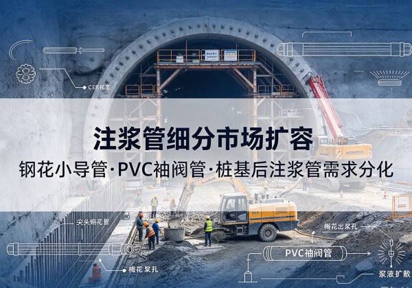 顺昌注浆管细分市场扩容，隧道钢花小导管、PVC 袖阀管、桩基后注浆管需求分化